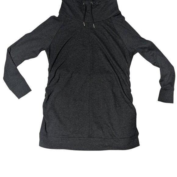 Soft & Stylish Liz Lange Maternity Sweater XXL Gray Cowl Neck - Picture 3 of 6